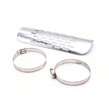 1PCS Universal Metal Exhaust Heat Shield Automotive, Motorcycle Exhaust Muffler Pipe Heat Shield Heat Insulation Cover