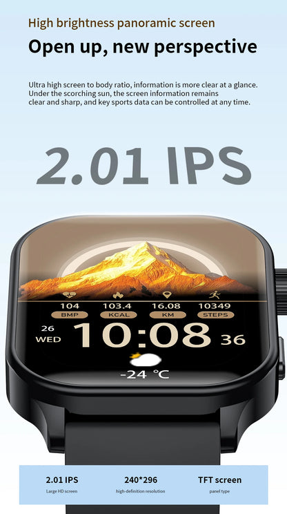 LIGE NEW Smart Watch Daily Monitoring Voice Assistant Wireless Call Notification Music Control Men Women Waterproof Smartwatch