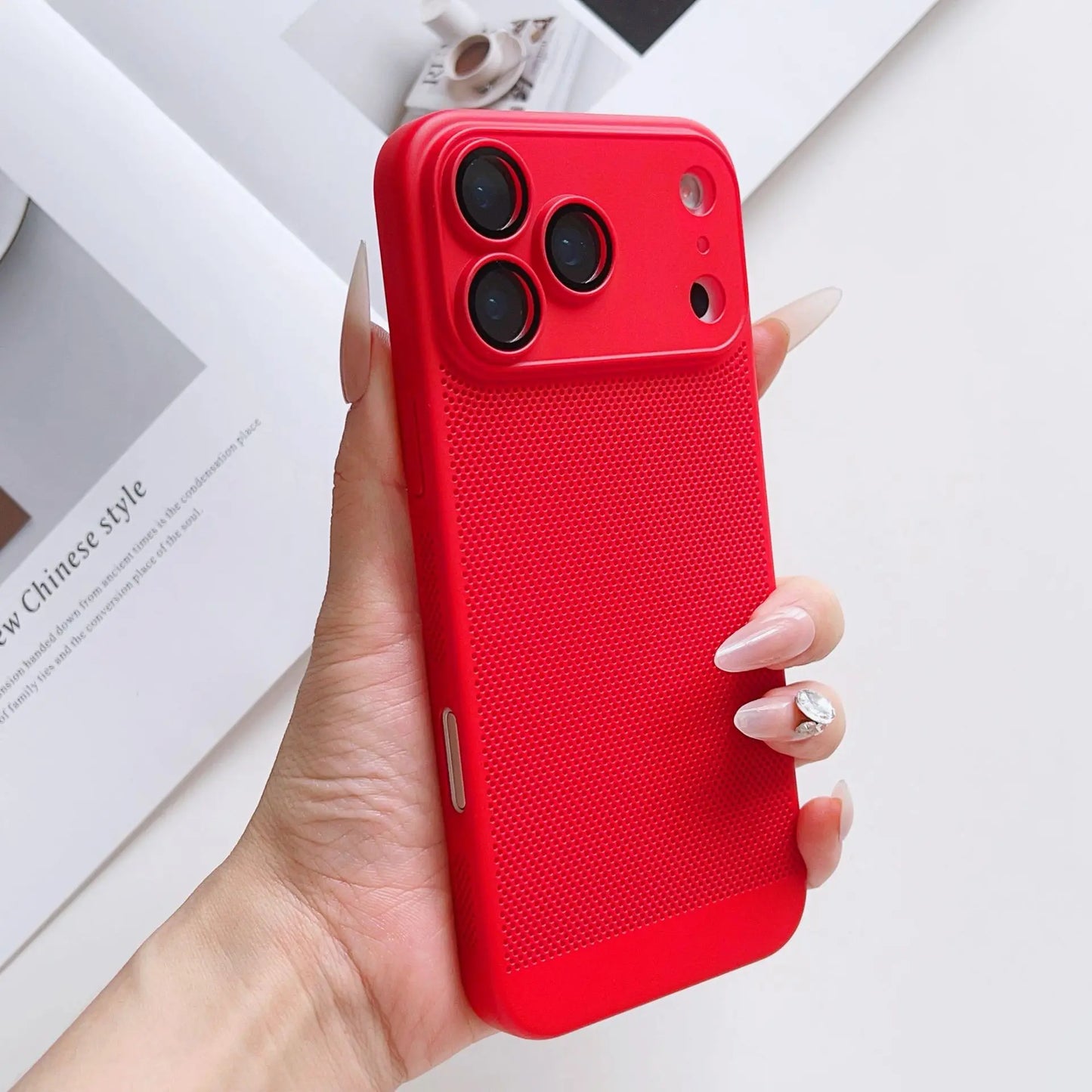 Cooling Phone Case Heat Dissipation For iPhone 17 17 Pro 17 Pro Max 17 Air Shockproof Breathable iPhone 17 Series Back Cover