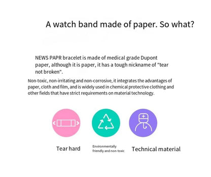 Smart Watch 2025 Trend PaperWatch PaprseWatch Paper Waterproof Youth Peple  Electronic Creative Variety of Styles