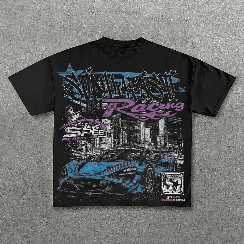 Hip Hop Original Style Letter Pattern T-shirt Y2K Style Men's T-shirt Summer Unisex Casual T-shirt Hip-hop