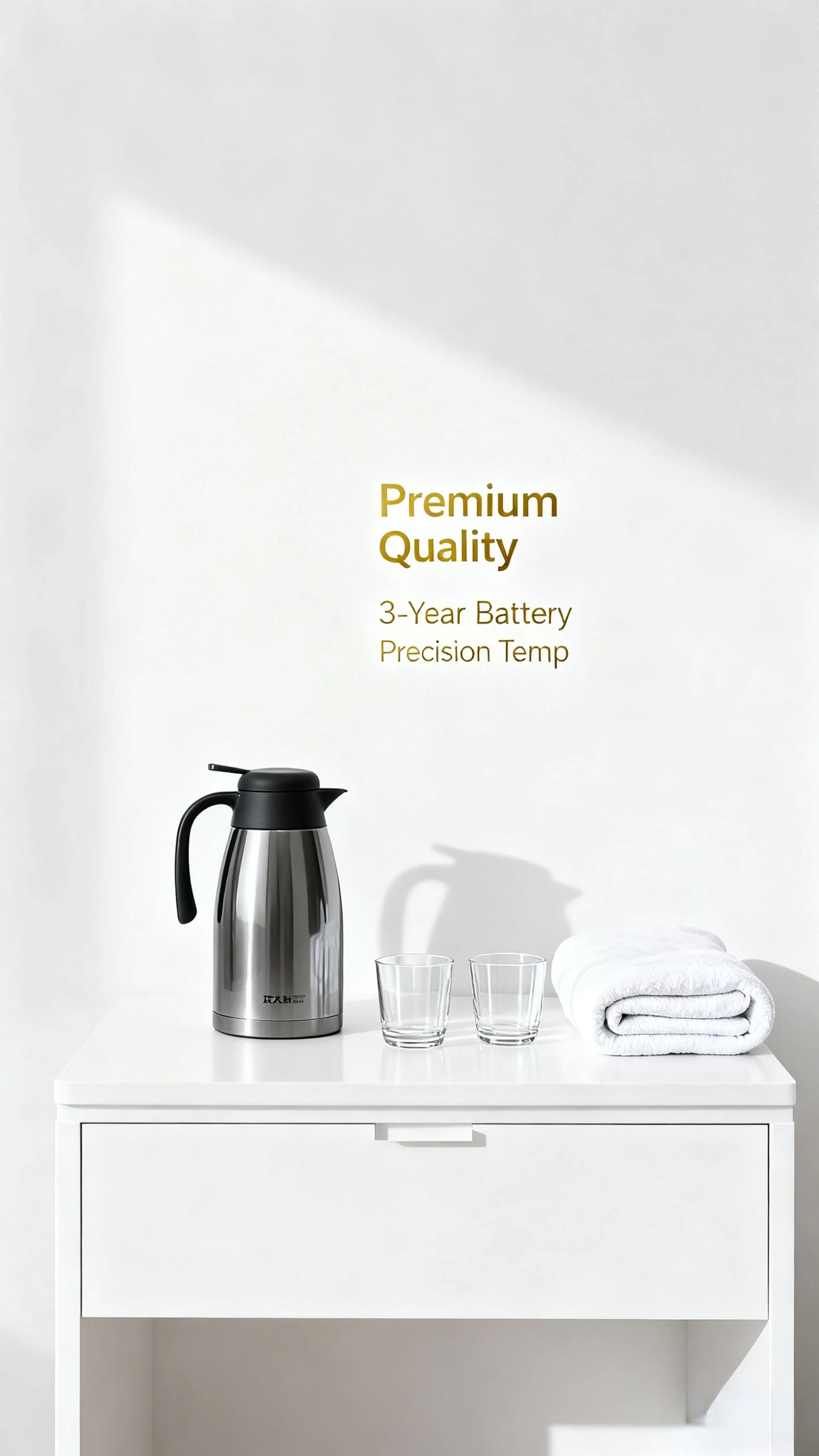 Cooker King 304 stainless steel thermos for home with large capacity office hot water pot kettle for coffee