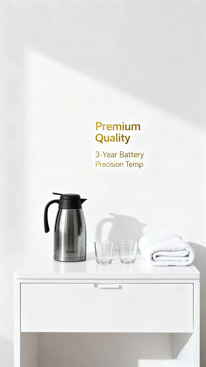 Cooker King 304 stainless steel thermos for home with large capacity office hot water pot kettle for coffee