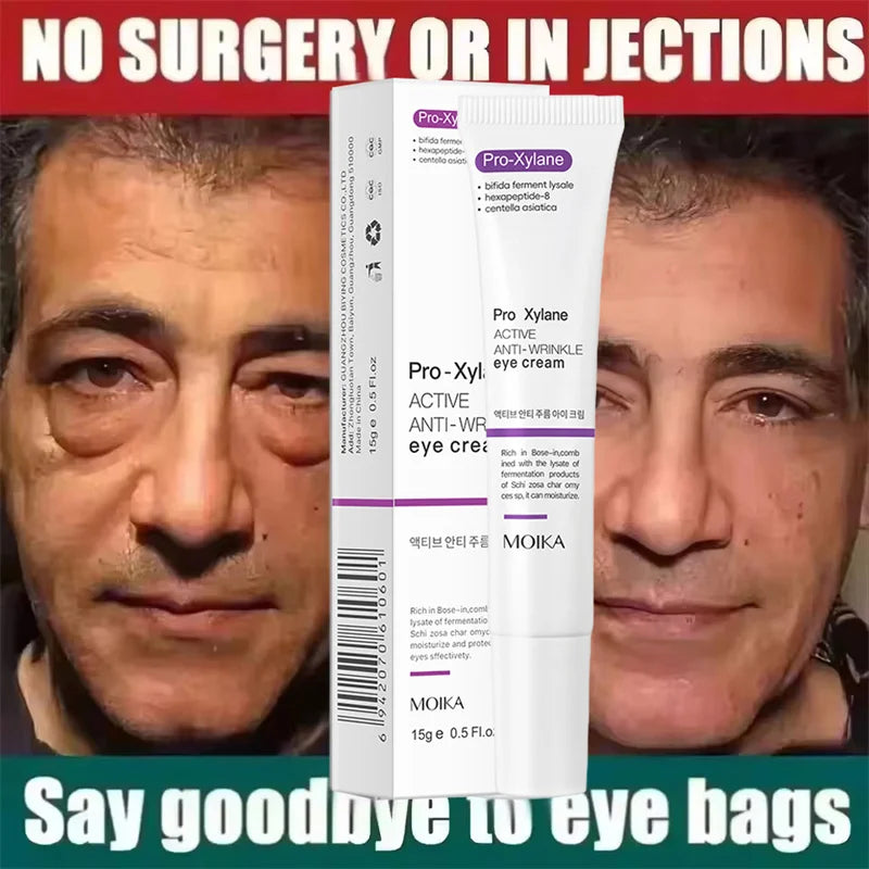 Instant Eye Bag Removal Cream Collagen Anti-Wrinkle Fade Fine Lines Firming Skin Anti Dark Circle Puffiness Brighten Eye Care