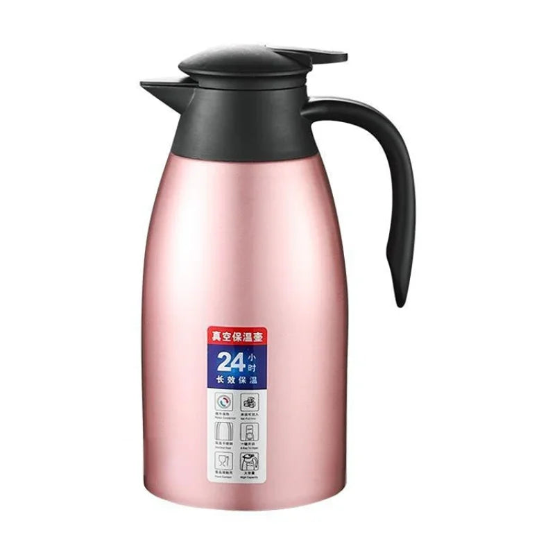 2L304 stainless steel vacuum insulated kettle thermos European coffee pot household hot water bottle household insulated kettle