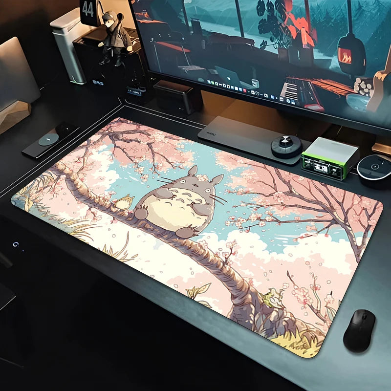 Mouse Pad Office Carpet Mouse Mats Gamer Rug Desk Non-Slip Accessories Computer Table Pads HD PC carpet T-Totoro Mousepad lovely