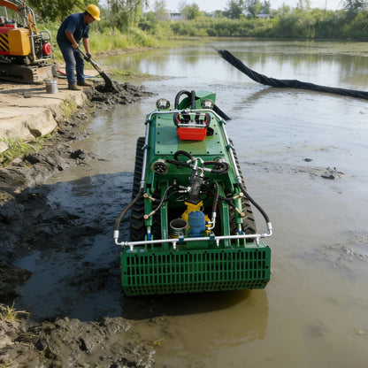 Customized Underwater Dredging Robot Fully Automatic Reusable for River Channel Septic Tank Cleaning