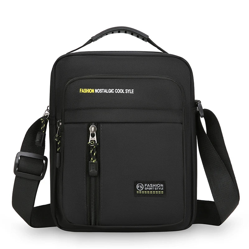 Men Crossbody Bag Single Shoulder Bags Big Capacity Storage Bag Fashion Multi-Pockets Business Crossbody Bags