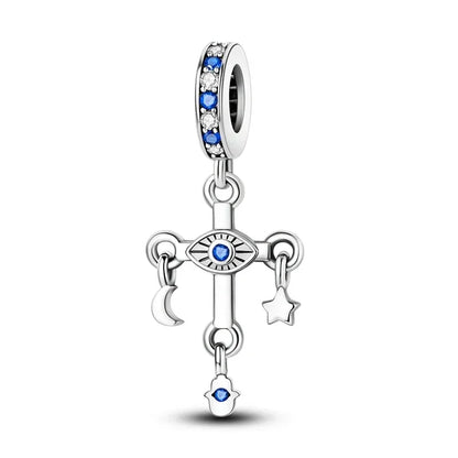 Hot Sale 925 Silver Color Evil Eye Charm Demon Eye Bead For Original  Bracelet&Bangle DIY Making Fashion Jewelry Gift
