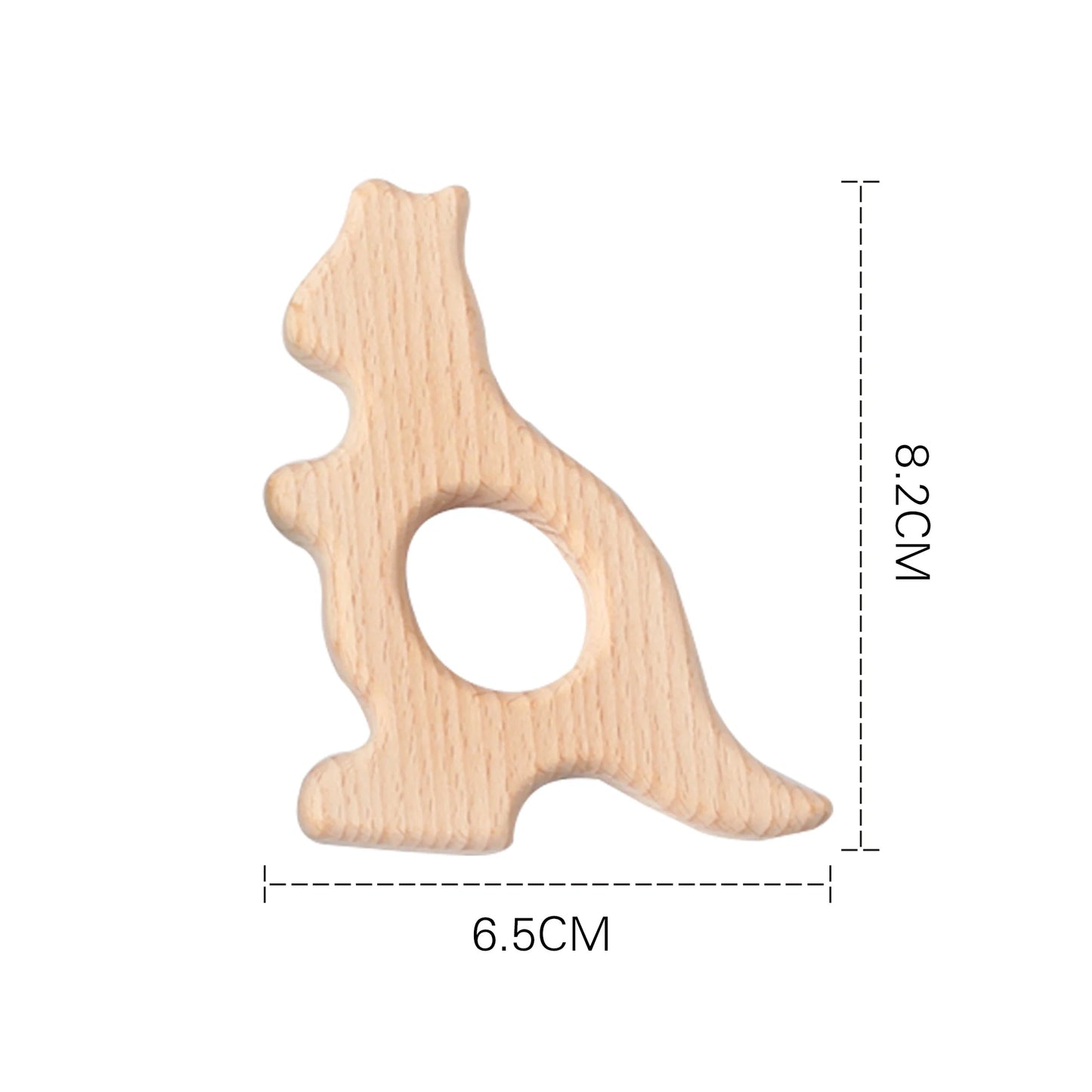 10pc Baby Wooden Teether Beech Bee Pacifier Teeth Pendant Wooden Baby Gym Toys Montessori Animals Baby Products Newborn Gift Kid