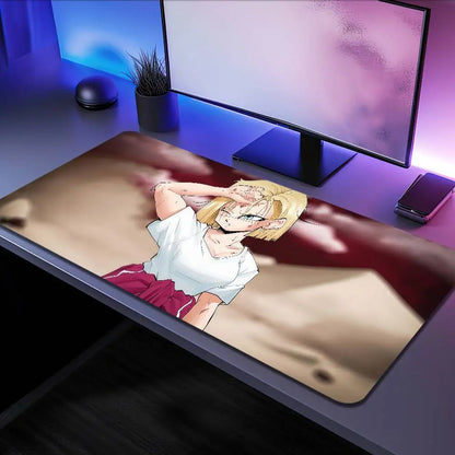 Broly Dragon Ball Anime Mousepad Large Desk Mat Keyboard Ergonomic Office Rubber PC Non-slip Anti-fray Home Custom Game