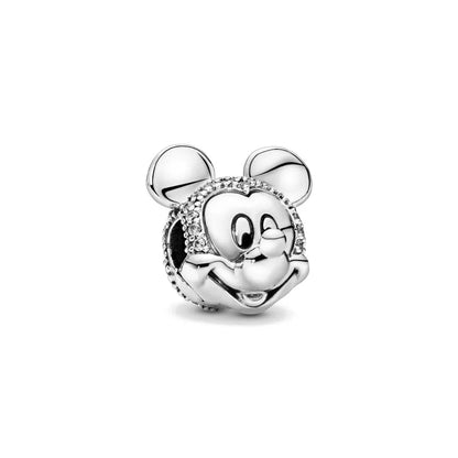 2025 New Disney Beautiful Princess Dress Bead Pendant 925 Silver Suitable for European Original Bracelet DIY Exquisite Jewelry
