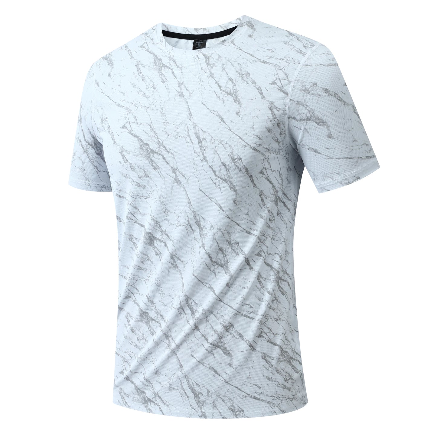 Mens Running T-Shirt Outdoor Sports Tops Short Sleeve Shirt Men Fitness Gym Guys Clothing Shirts Sportswear Breathable Quick Dry