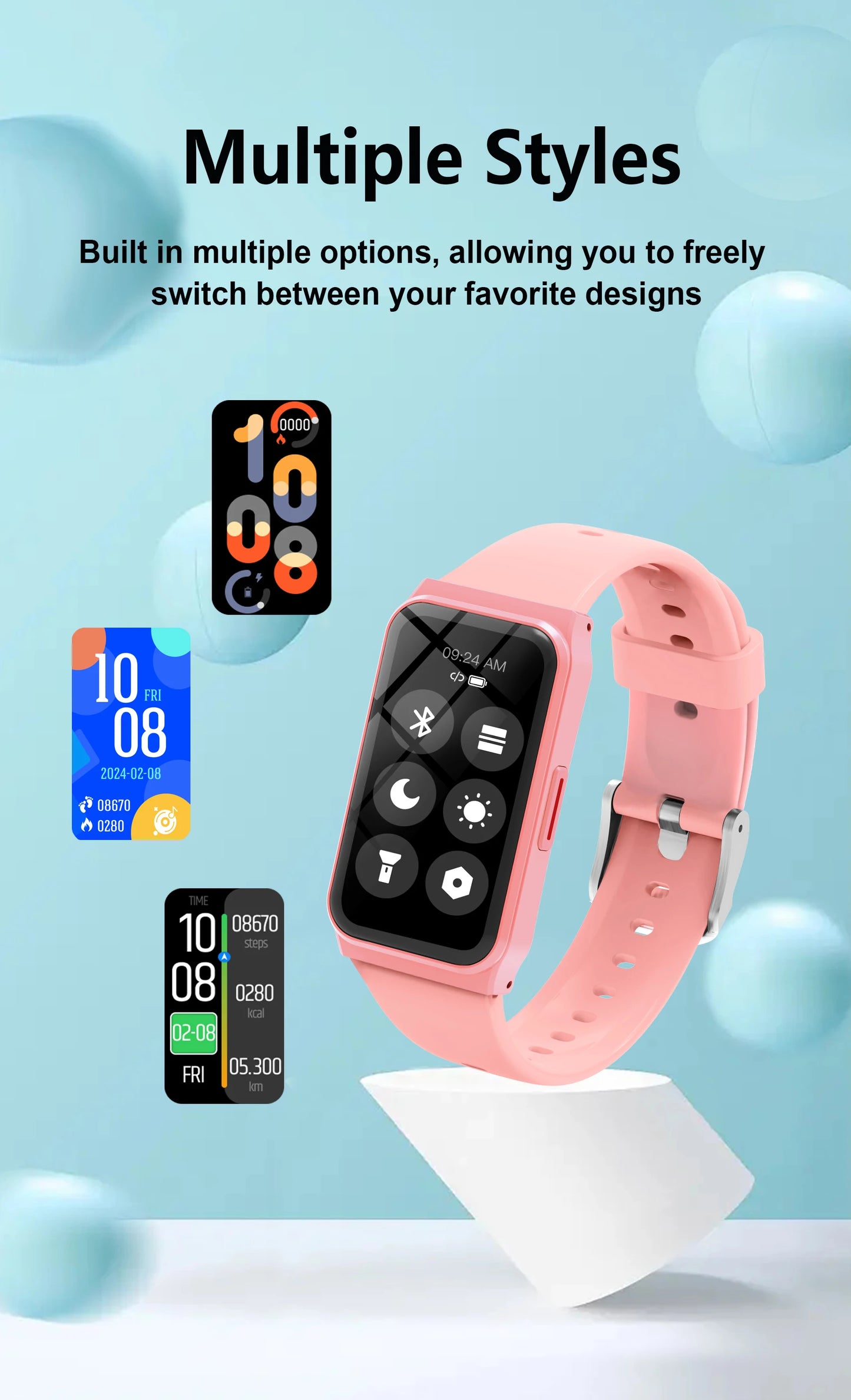 2025 Fashion Smart Watch 1.45''Touch Screen Bluetooth Music Control Outdoor Sport Partner Health Monitoring for Men Women Gift