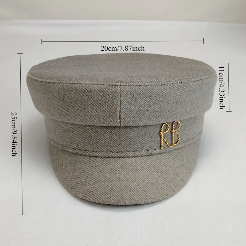 New Arrival Brand Designer Hat Autumn Winter Newsboy Caps Letter Baker Boy Cap Flat Caps