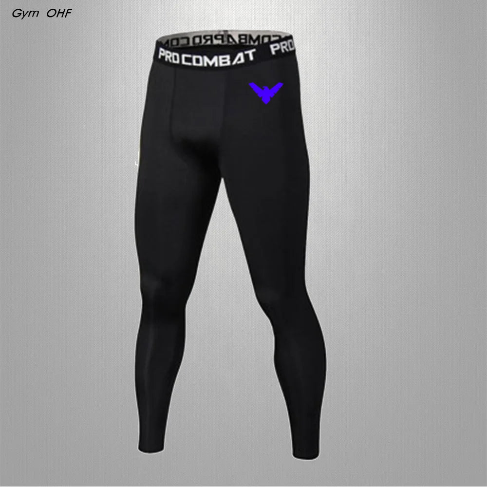 Compression Nightwing Print Tops For Men T Shirt Rashguard Jiu Jitsu Gym Fitness Running Train   ing Shirts Jersey Short Sleeved
