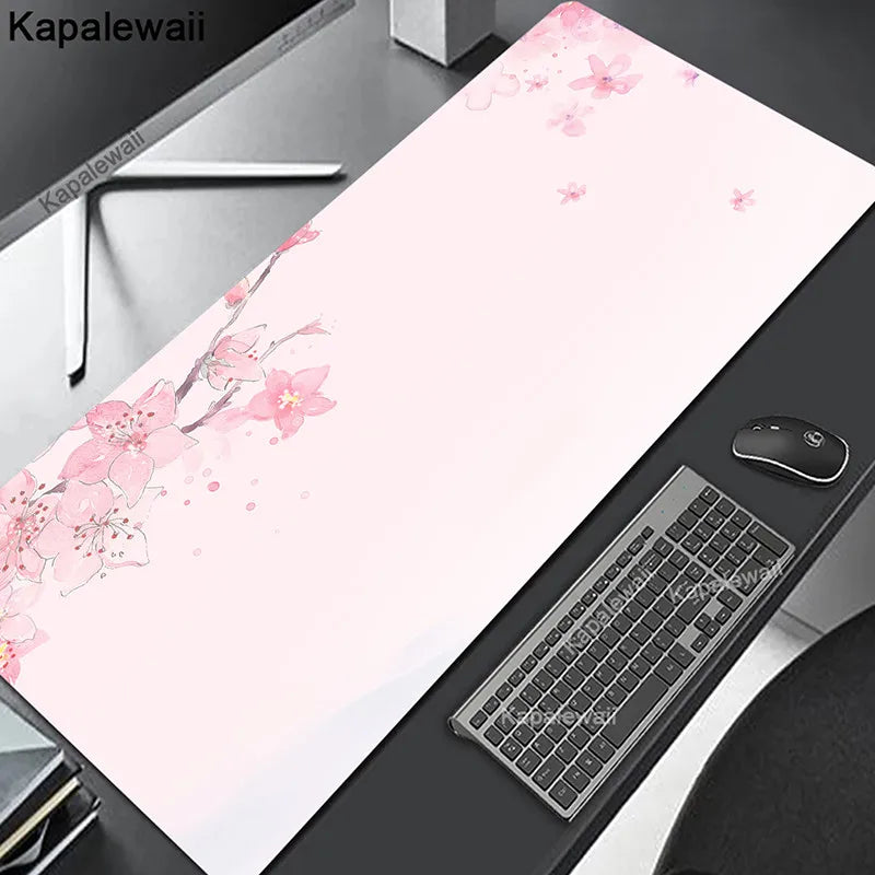 Comouter Mouse Pad Large Sakura Mousepads Office Deskmat XXL Table Carpet Natural Rubber Mousemat Keyboard Mats 80x30cm Mousepad