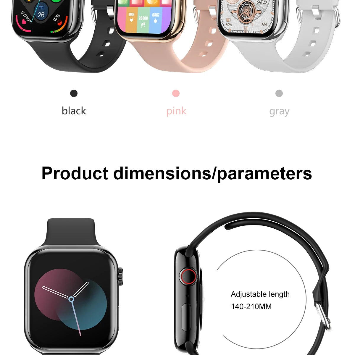 2025 New for Watch 10 Smart Watch Men HD AMOLED Music 3D Surround Health monitoring Bluetooth Call Waterproof Woman smart watchs