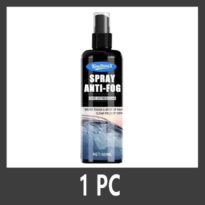 Nano Anti-Fog Glass Spray, Used for Clear Vision Anti-Fogging on Car Windows, Helmets, Windshields, and Interior Windows
