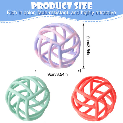 1PCS Silicone Baby Teether Ball Cute Toys For Infants Shower Gift For Kids Chewing Training Teething Toys Baby Toys