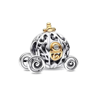 Hot Sell 925 Silver DIY Beads Jewelry Charms Bracelet Mickey Minnie Princess Christmas Stitch Robots Marvel Cute Miniso Disney