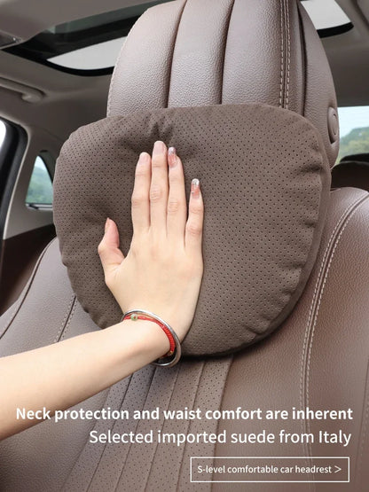 XPENG P5 P7 G3 G6 G9 X9 N5 F57 BETA Car Headrest Neck Support Seat Lumbar Cushion Breathable Soft Neck Pillow Auto Accessories