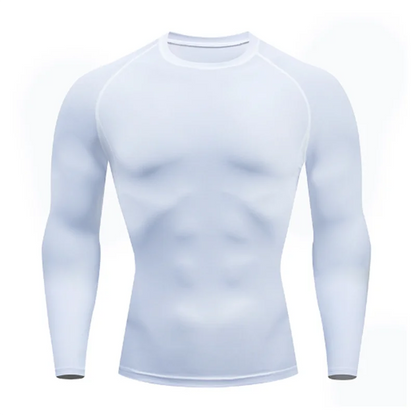 Compression Shirts Men's Rashguard Quick Dry Gym Fitness Shirts Spring Beach Surfing Athletic Sport Running Workout Tops Tees