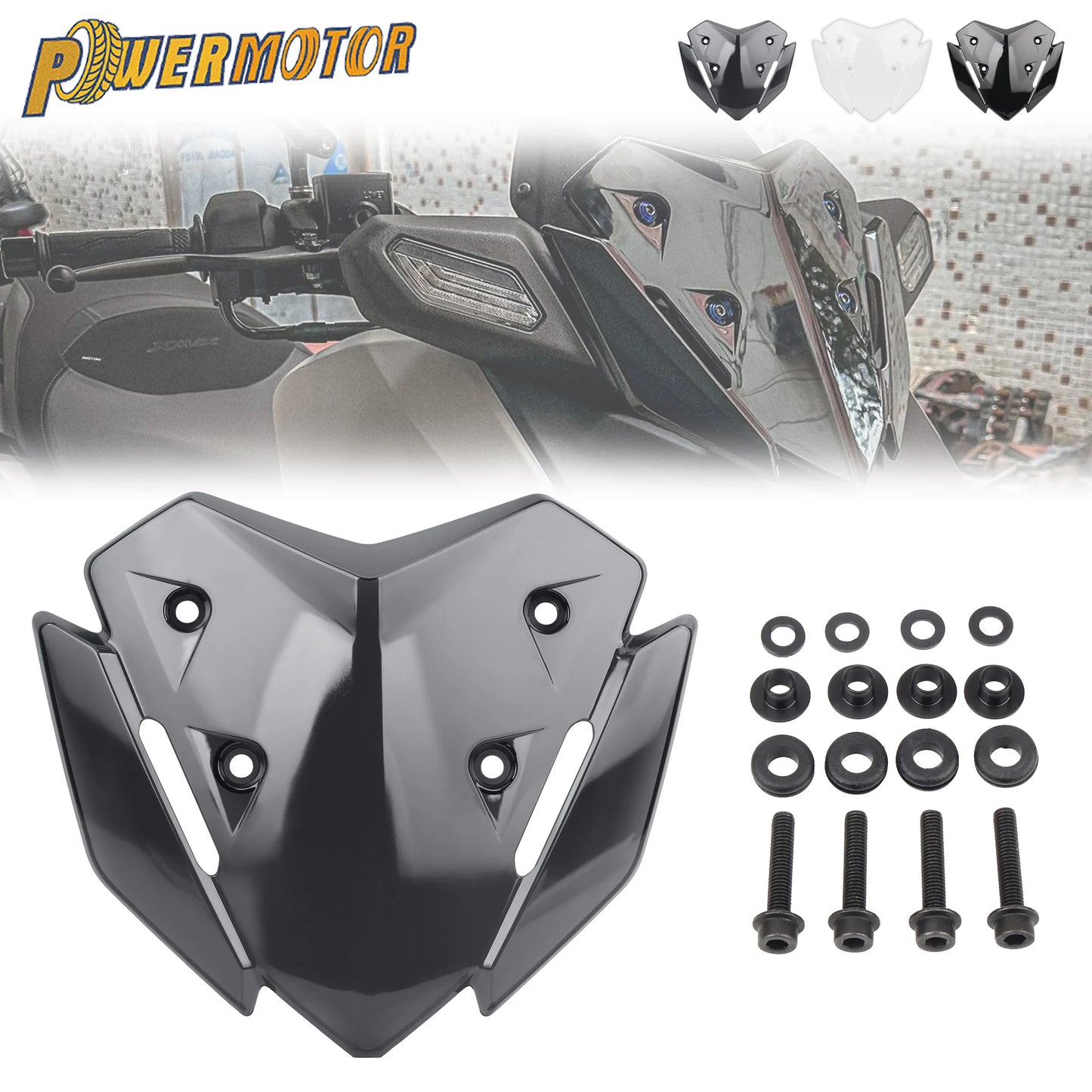 Motorcycle Windshield For YAMAHA XMAX 125 250 300 Visor Deflector WindScreen Fairing 2023 2024 Scooters Modified Accessories