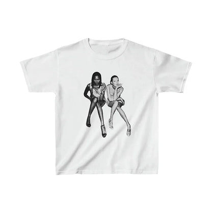 Streetwear Fashion Y2k Style 90s Cool Girls Punk Graphics Men Women Top Vintage Punk Tee Casual Short Sleeve T-shirt Summer Tees