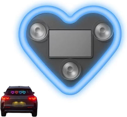 Universal Car Solar Heart-shaped Light Car Window LED Peach Heart Atmosphere Lamp for Car Exterior Interior Decoration