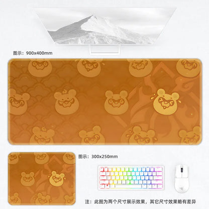 Genshin Impact Postcard Mouse Pad Large Custom Computer Keyboard Game Pads Home Office Desktop Mat