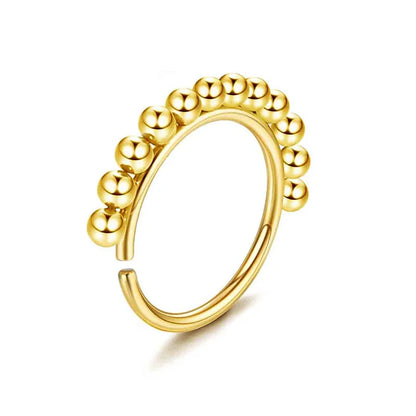 Drperfect Nose Rings Studs for Women Surgical Steel 20G Nose Hoop Corkscrew L Shaped Nose Stud Nose Ring Nose Piercing Jewelry