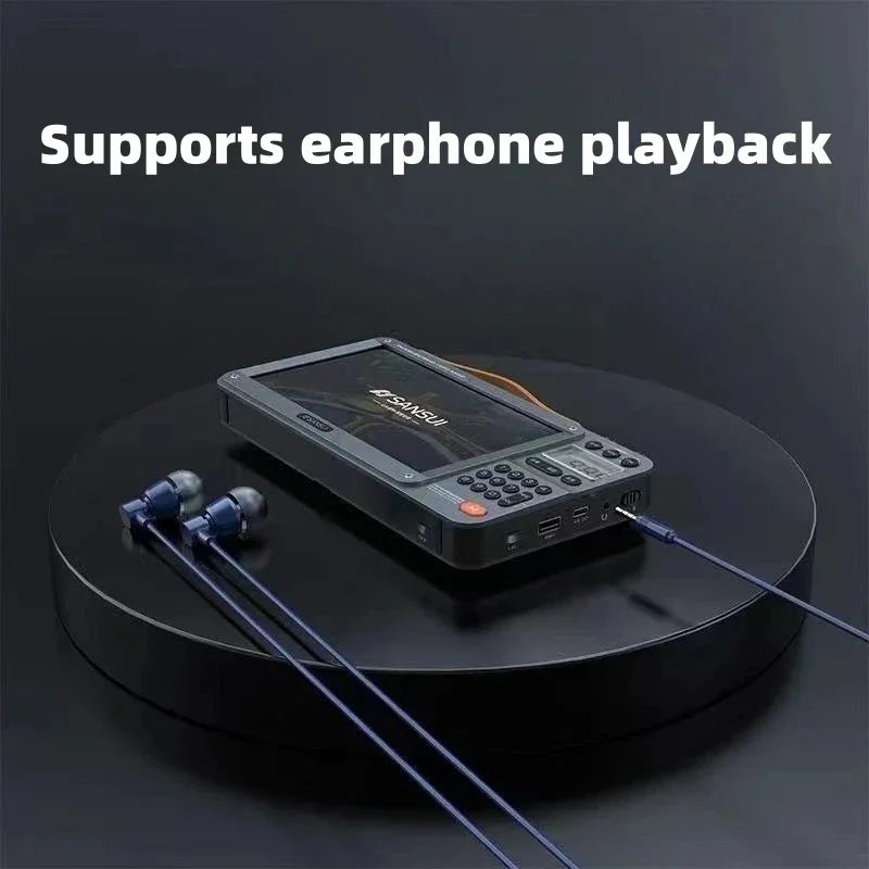 SANSUI F51 High-definition Screen Portable Speakers Multifunctional BT Retro Digital FM Radio MP3 Player USB TF/Recording