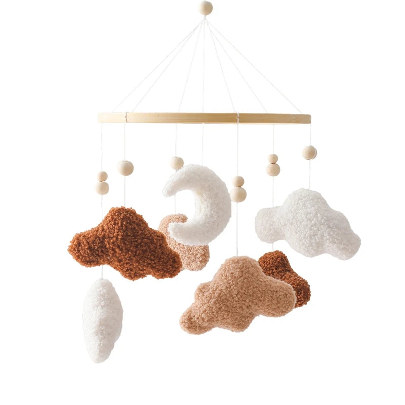 Baby Crib Mobile Bed Bell Toys Musical Rattle Educational Toys Bed Bell Newborn Mobile Bed Bell Bracket Baby Hanging Toys Holder