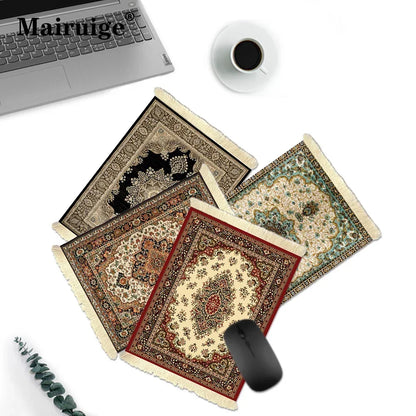 1pc Persian Carpet Keyboard and Mouse Pad HD Bohemia Gaming Room Decoration Office Tables Desktop Computer Tassel Non-Slip Mat