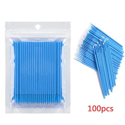 YSDO Nano Cotton Swab 100pcs Micro Eyelash Brushes Individual Lash Removing Swab Makeup Brush beauty care Tool Cosmetics