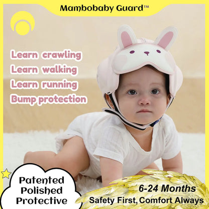 Mambobaby Guard Hat Rabbit Safe Anti-Shock Baby Helmet Toddler Head Protector Infant Headgear Learn Crawl Walk for Bump Fall
