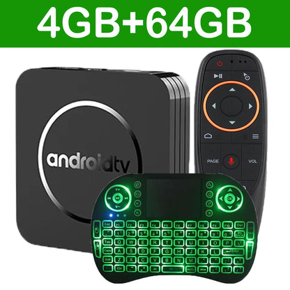Android 14 8K Ultra HD Q11 Smart TV Box Fast Stable Transmission Media Player 4GB 64GB Large Memory Google Assistant Set Top Box