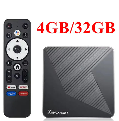 TV BOX X88 PRO X5M Android 14 Amlogic S905X5M Quad Core 4K LAN 1000M Dual Wifi6 BT 5.0 Voice Remote Media Player Set Top Box