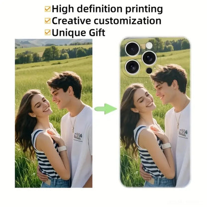 Custom Soft Transparent Case For iPhone 17 16 15 14 13 12 11 Pro Max Mini 7 8 Plus SE XS XR DIY Personalized Photo Picture