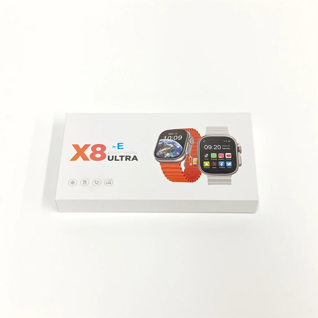 4G LTE Smartwatch with 1.96" Touch Display, E-SIM & Nano SIM, Heart Rate, GPS, Compass NFC, Wi-Fi & HD Video – Android-Compatib