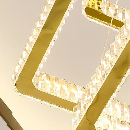 Modern Home Decoration Crystal Chandelier Stair Pendant Lamp Living Room Pendant Lights Indoor Lighting