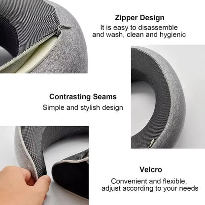 U-shaped Pillow Travel Drive Neck Pillow Memory Foam Protection Neck Support Portable Adjustable Soft Noon Break Sleep Pillows