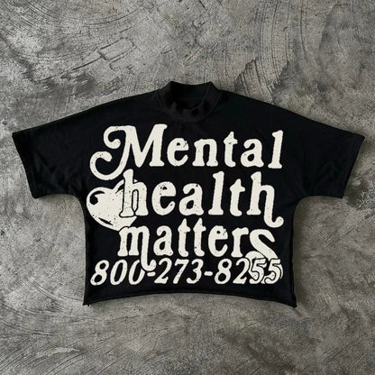 Hip Hop Original Style Letter Pattern T-shirt Y2K Style Men's T-shirt Summer Unisex Casual T-shirt Hip-hop