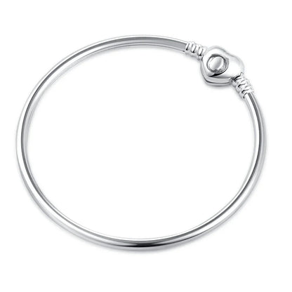 2025 New Disney Mickey Mouse Spider Man Heart Clip Original 925 Silver Plated Bracelet Love Buckle Bead Decoration DIY Women's