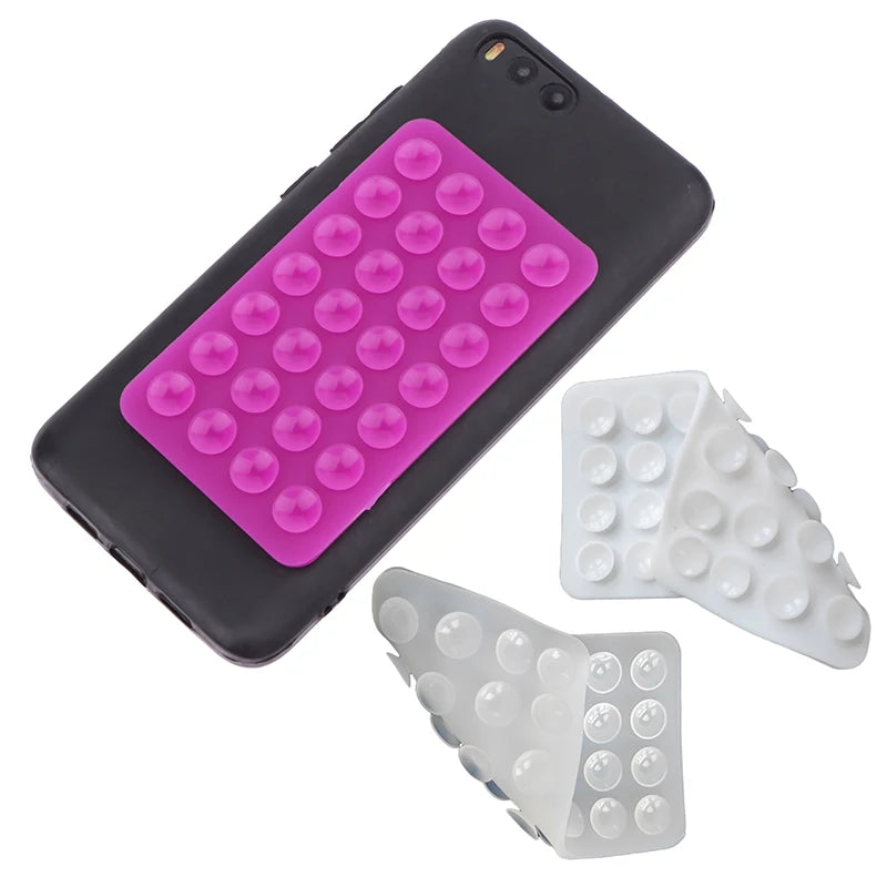Square Double-sided Backed Adhesive Sucker Pad For Fixed Pad Double Side Silicone Suction Pad Mobile Phone Fixture Suction Cup