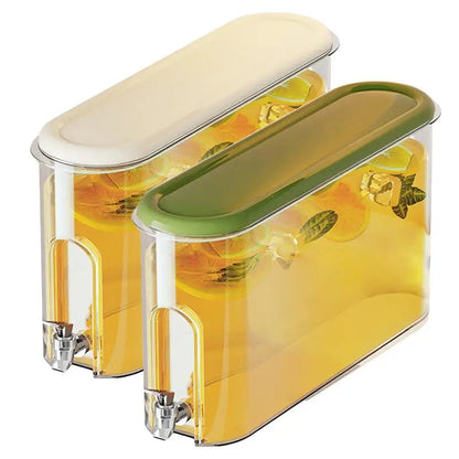 Fridge Water Dispenser 4L Water Dispenser With Spigot Beverage Dispenser for Fridge Parties and Daily Use Juice Jug for Kitchen