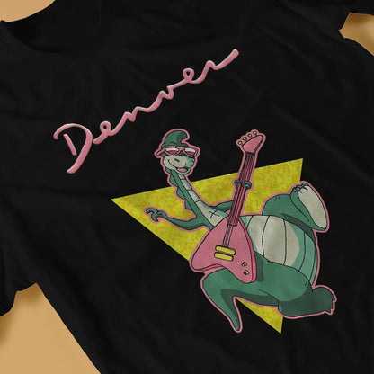 Retro 80s Animated Cartoon Unique TShirt Denver  The Last Dinosaur Leisure T Shirt Newest T-shirt For Men Women