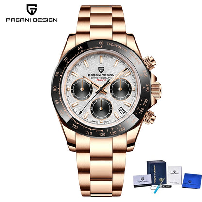 2026 New PAGANI Design Top Brand Men's Sports Quartz Watches Sapphire Stainless Steel Waterproof Chronograph Luxury Reloj Hombre