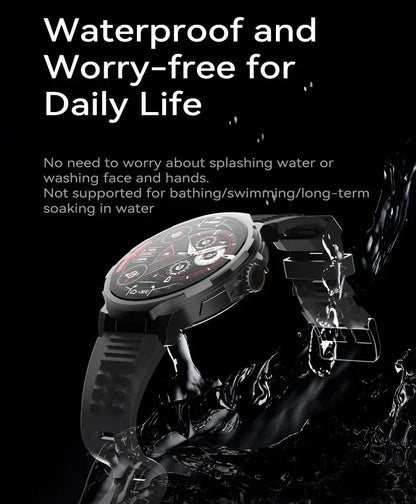 2025 New Smartwatch 1.85-inch Display High Definition Screen Android OS 4G SIM Card 180° Rotating Camera Waterproof WiFi GPS